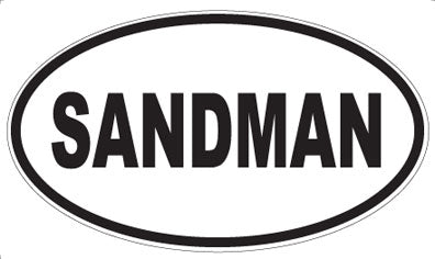 SANDMAN - Oval Magnet