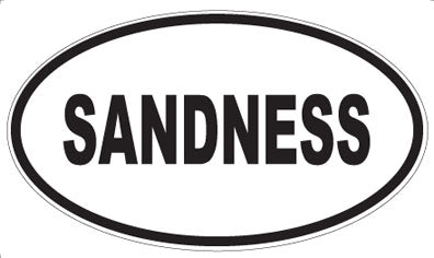 SANDNESS - Oval Sticker