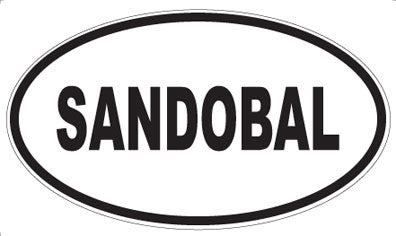 SANDOBAL - Oval Magnet