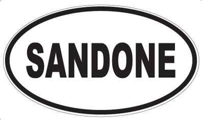 SANDONE - Oval Sticker