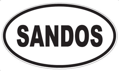 SANDOS - Oval Sticker