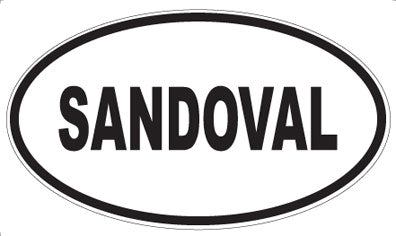 SANDOVAL - Oval Sticker