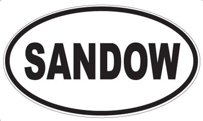 SANDOW - Oval Sticker
