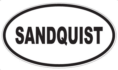 SANDQUIST - Oval Magnet
