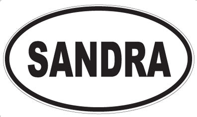 SANDRA - Oval Magnet