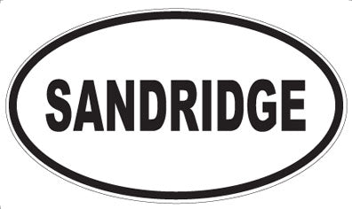 SANDRIDGE - Oval Sticker