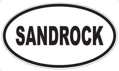 SANDROCK - Oval Sticker