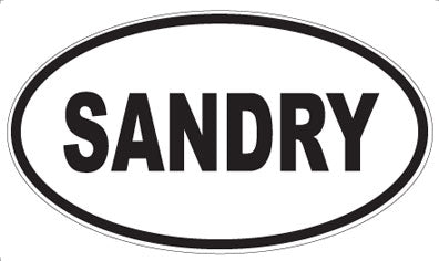 SANDRY - Oval Magnet