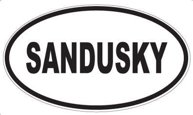 SANDUSKY - Oval Sticker