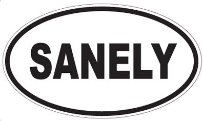 SANELY - Oval Sticker