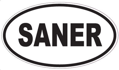 SANER - Oval Sticker