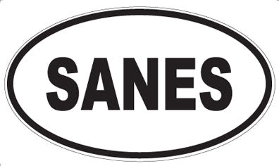 SANES - Oval Sticker