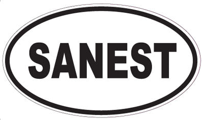 SANEST - Oval Sticker