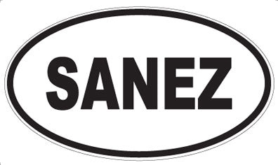 SANEZ - Oval Magnet