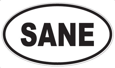 SANE - Oval Magnet