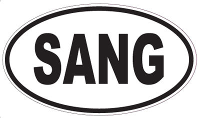 SANG - Oval Sticker