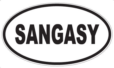 SANGASY - Oval Sticker
