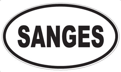 SANGES - Oval Sticker