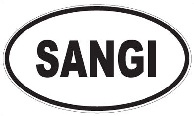 SANGI - Oval Sticker