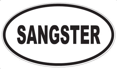 SANGSTER - Oval Sticker
