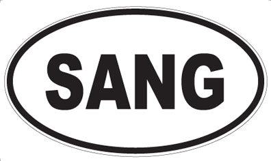 SANG - Oval Magnet