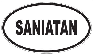 SANIATAN - Oval Magnet