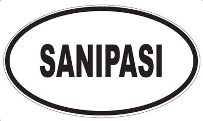 SANIPASI - Oval Magnet