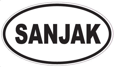 SANJAK - Oval Sticker