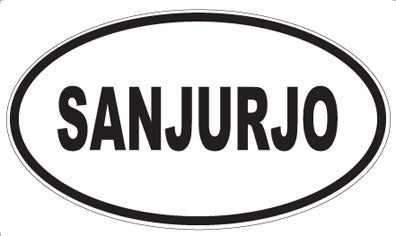 SANJURJO - Oval Sticker