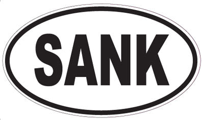 SANK - Oval Sticker