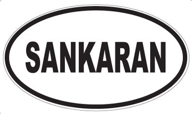 SANKARAN - Oval Magnet