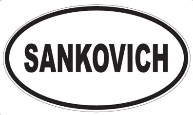 SANKOVICH - Oval Magnet