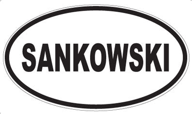 SANKOWSKI - Oval Sticker