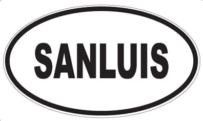 SANLUIS - Oval Sticker