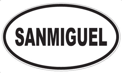 SANMIGUEL - Oval Sticker