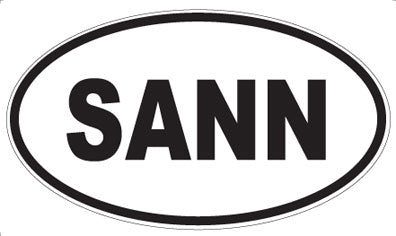 SANN - Oval Sticker