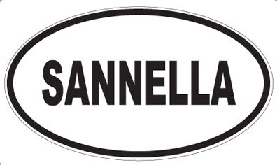 SANNELLA - Oval Sticker