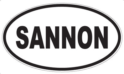 SANNON - Oval Magnet
