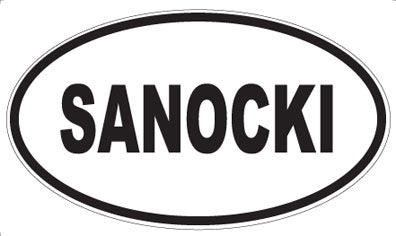 SANOCKI - Oval Magnet