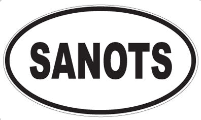 SANOTS - Oval Sticker