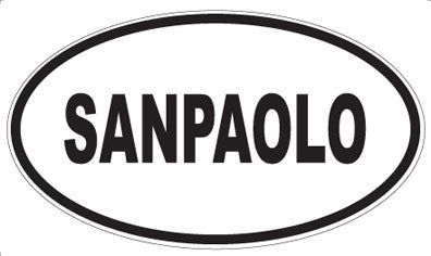 SANPAOLO - Oval Sticker