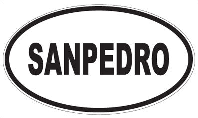 SANPEDRO - Oval Sticker
