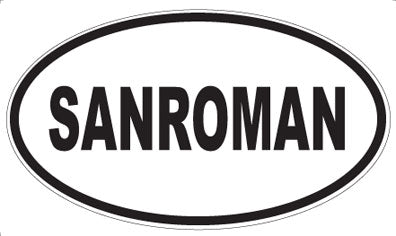 SANROMAN - Oval Magnet