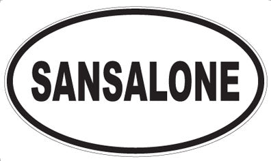 SANSALONE - Oval Sticker