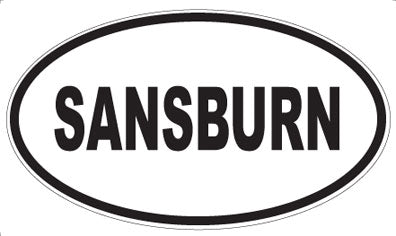 SANSBURN - Oval Sticker