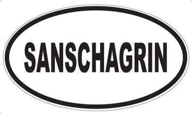 SANSCHAGRIN - Oval Magnet