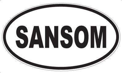 SANSOM - Oval Magnet
