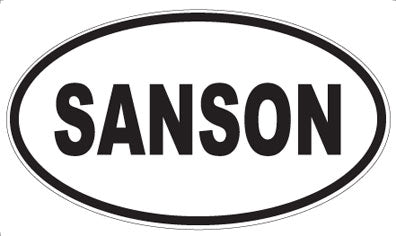 SANSON - Oval Sticker