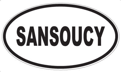 SANSOUCY - Oval Sticker