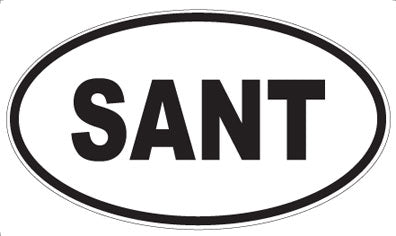 SANT - Oval Sticker